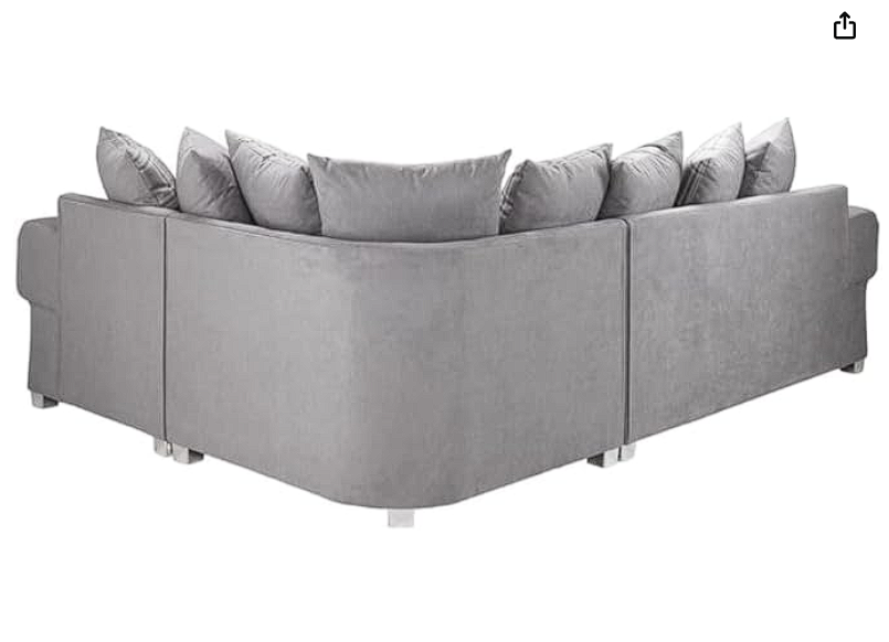 Verona 3C2 Corner Sofa | Dual Arm 6 Seater Couch | Scatter Back Corner Sofa for Living Room