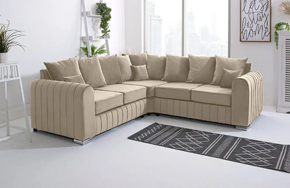 Best Selling Lilly Corner Grey Scatterback Sofa - Upto 30% Off